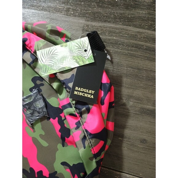 Badgley Mischka Nylon Pink Camo Backpack School NWT Removable Fanny pack main image 5